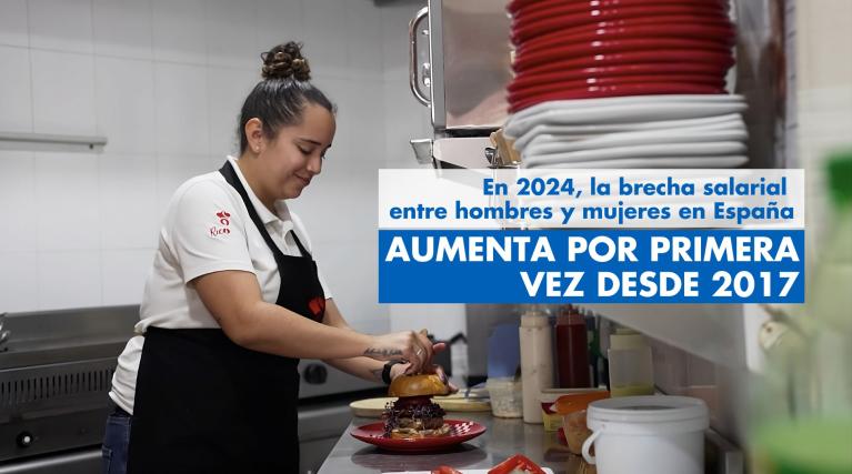 Mujer trabajando en la cocina - Restaurantes - Igualdad Salario - Acción contra el Hambre en España trabaja por terminar por la brecha salarial - Día Internacional 