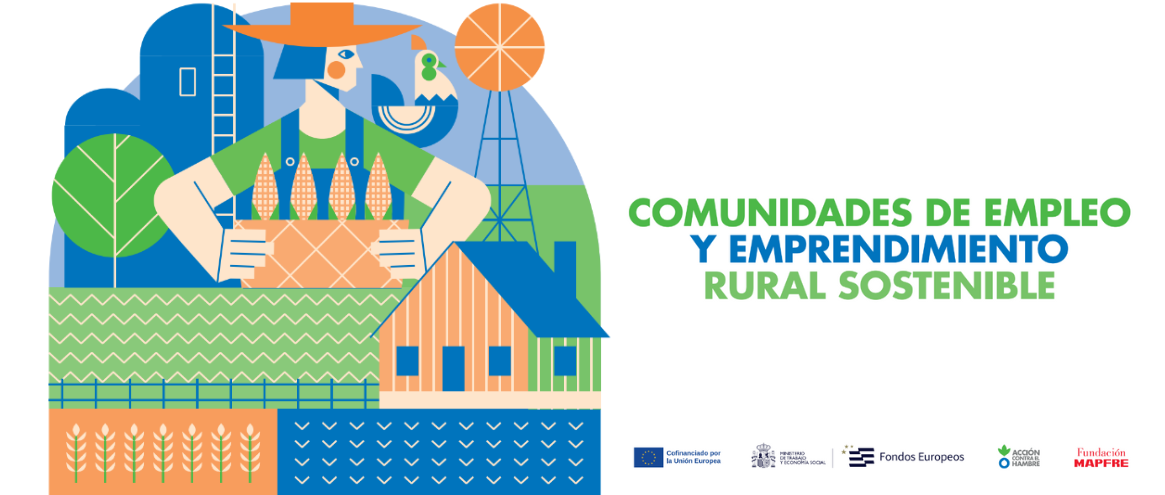 Cartel Comunidades de Empleo y Emprendimiento Rural Sostenible - Acción contra el Hambre