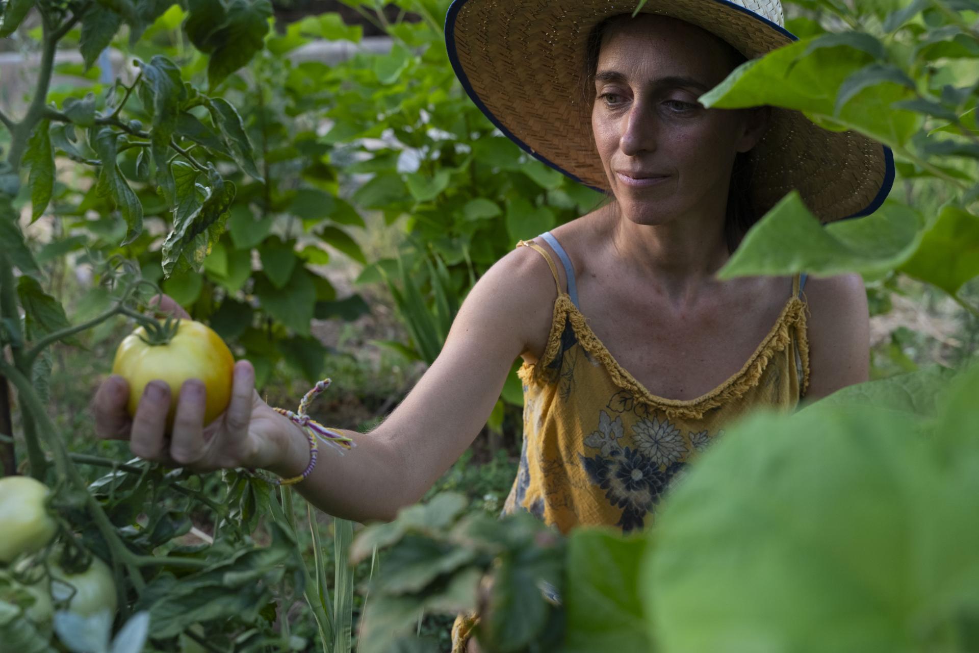 Mujer entre árboles - Vives Emprende Sostenible - Programa sostenibilidad - Acción contra el Hambre