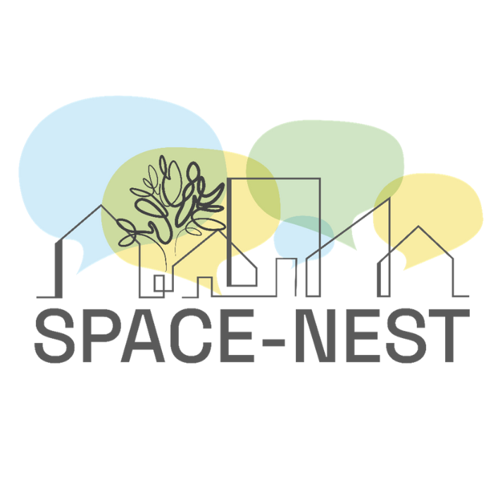 Logo cuadrado Proyecto Europeo Space-Nest - Acción contra el Hambre - Acción Social España