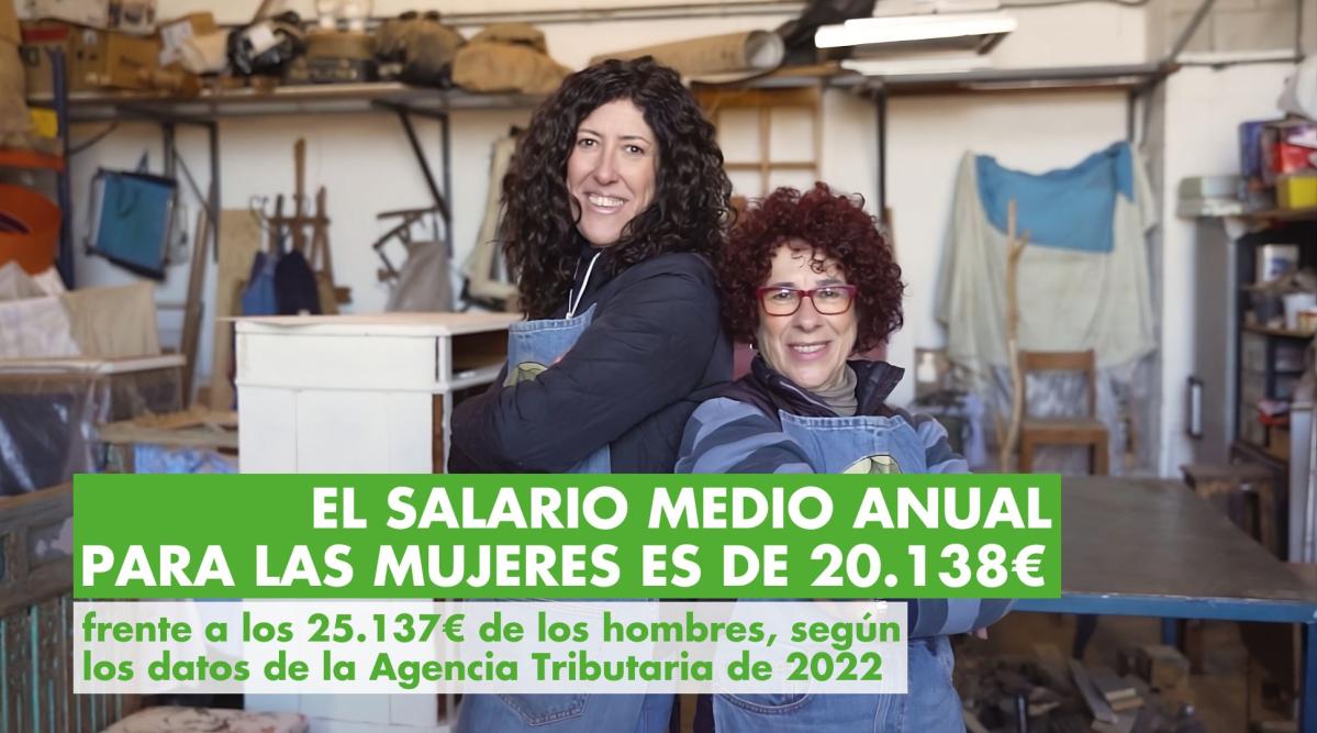 Mujeres posando en un taller - Igualdad Salario - Acción contra el Hambre en España trabaja por terminar por la brecha salarial - Día Internacional 