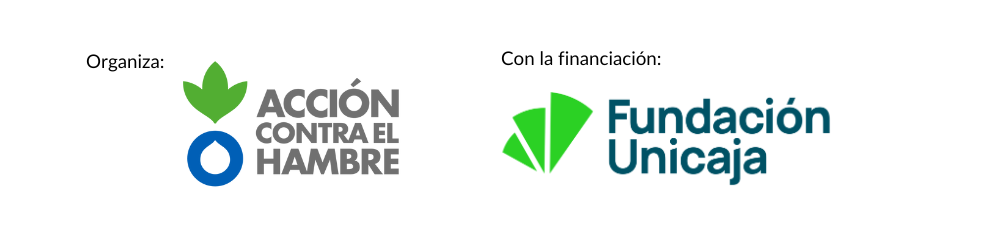 Logo Fundación Unicaja y Logo Acción contra el Hambre - Acción Social