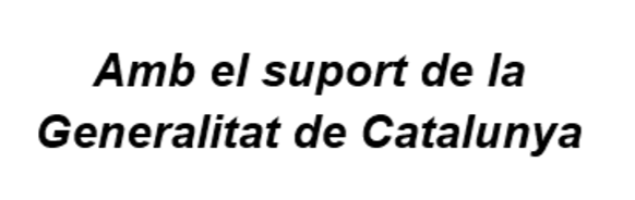 Logo amb el suport de la Generalitat