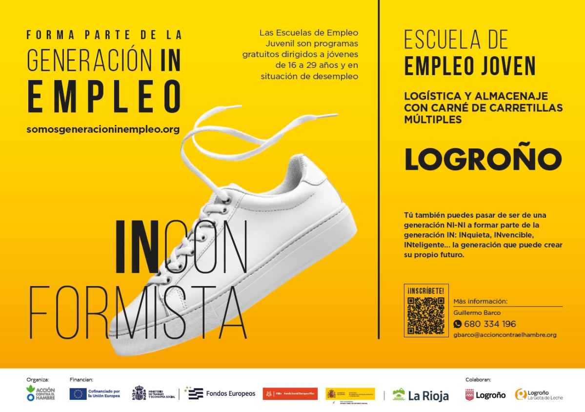 Cartel-GeneracionIN-Empleo-Logroño-LaRioja-AccioncontraHambre