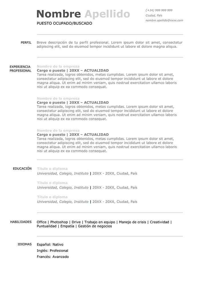 ModeloCV-Harvard-Curriculum-Limpio-Empleo